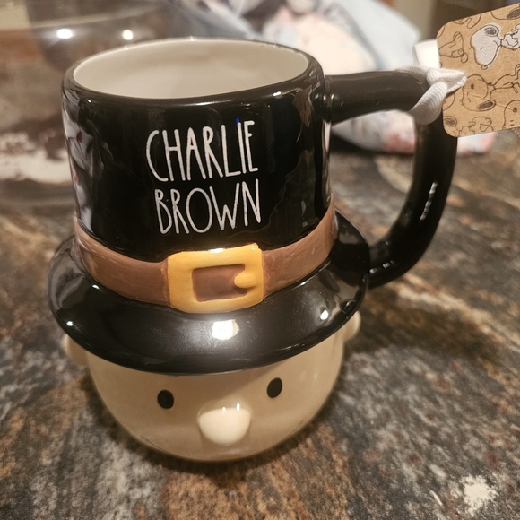 Rae Dunn Other - Rae Dunn Peanuts Snoopy CHARLIE BROWN Mug Pilgrim Hat Thanksgiving NEW